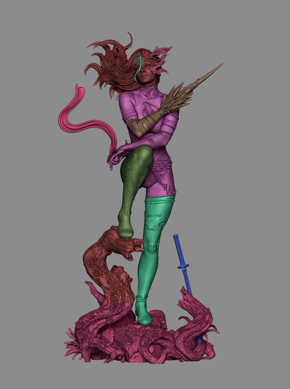 1913 Savage Land Psylocke_Marvel Comics - STL 3D Print Files