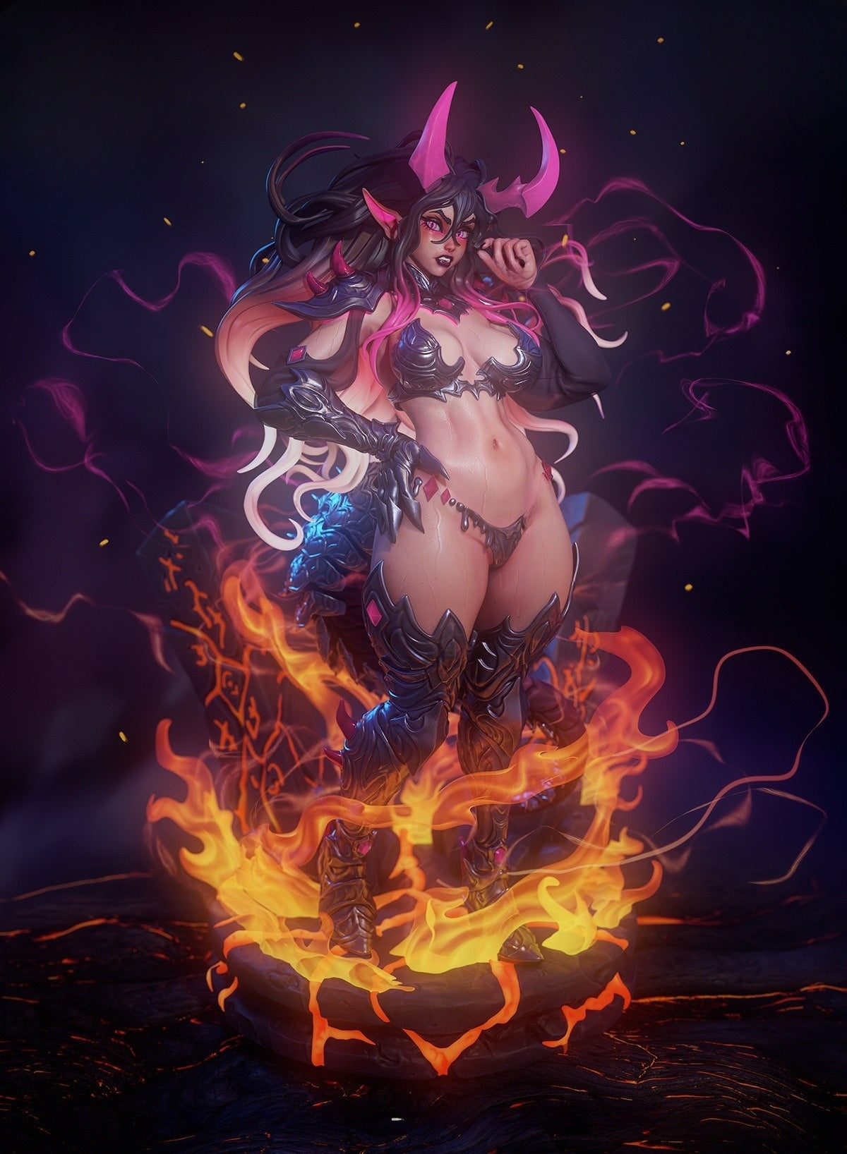 1251 Pyra the Fire Elemental - STL 3D Print File