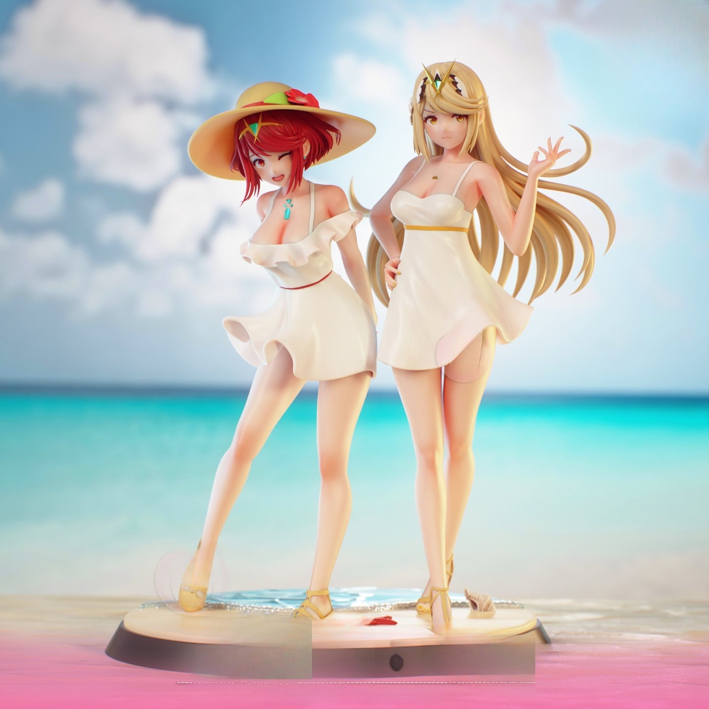 1682 Prya&Mythra_ Xenoblade Chronicles2 NSFW - STL 3D Print Files