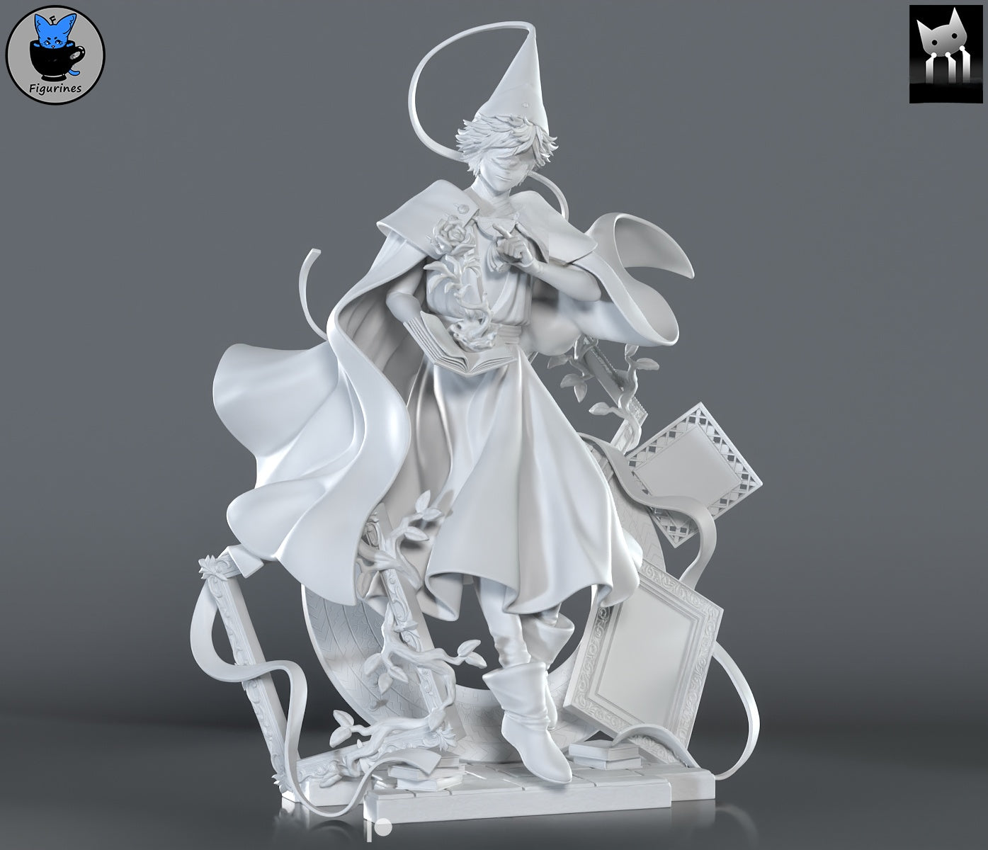 1420 Qifrey_Witch Hat Atelie - STL 3D Print Files