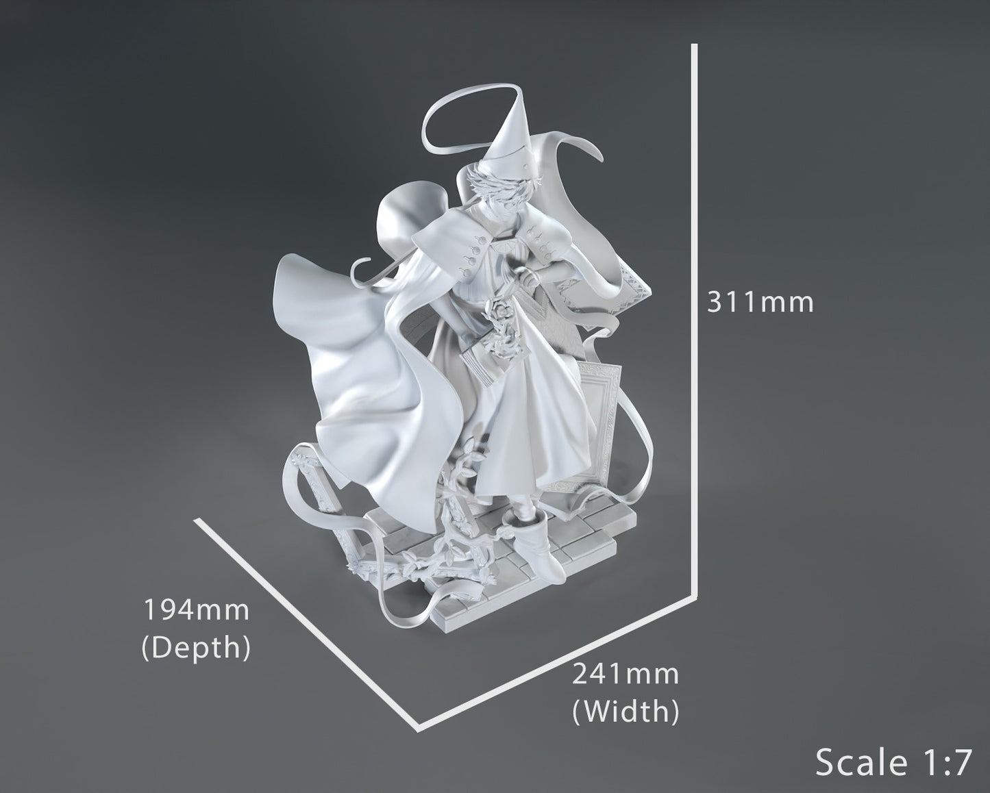 1420 Qifrey_Witch Hat Atelie - STL 3D Print Files