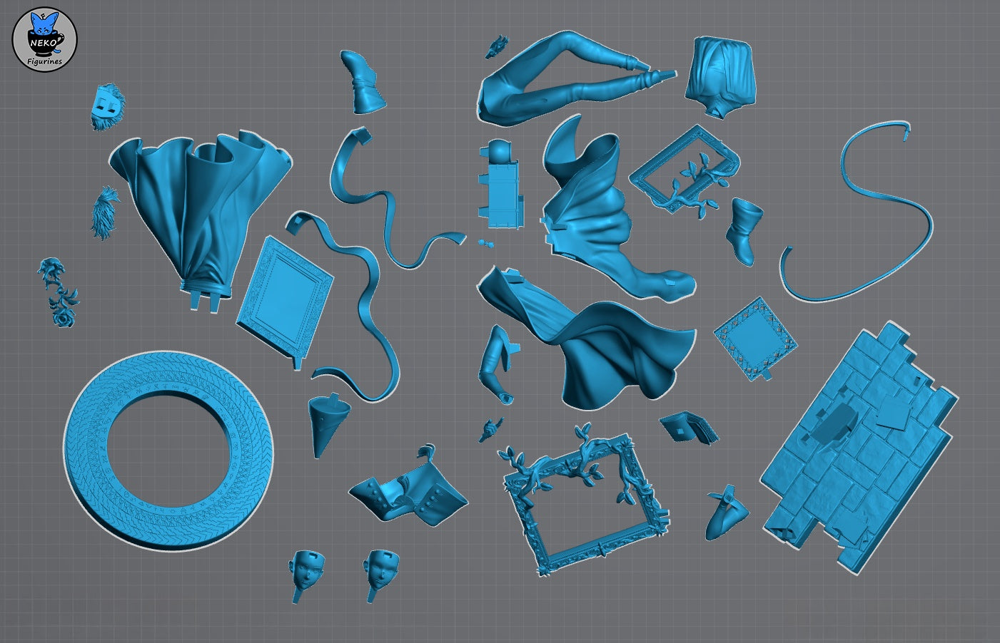 1420 Qifrey_Witch Hat Atelie - STL 3D Print Files