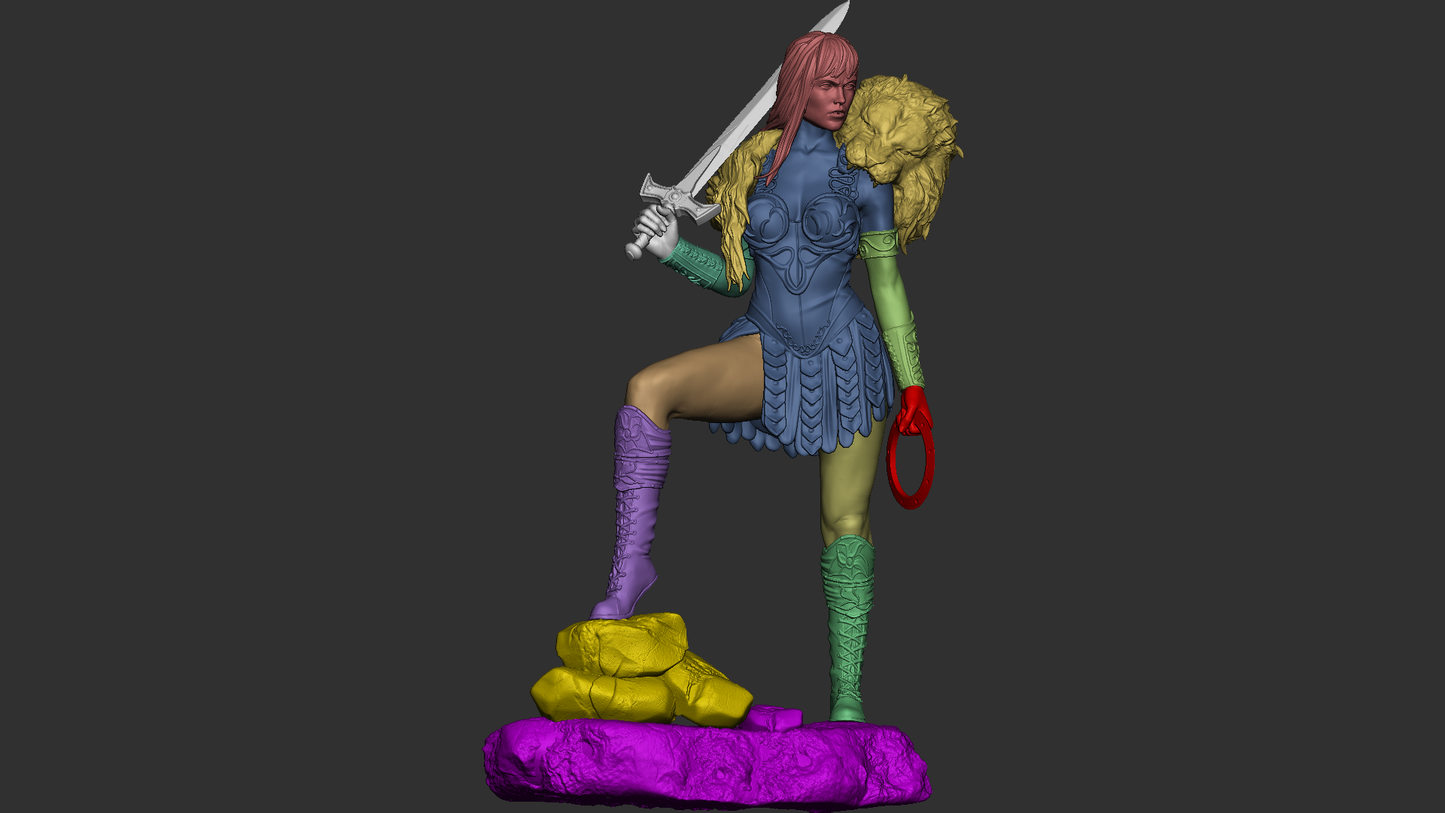 0137 Xena - Warrior Princess - STL 3D Print Files