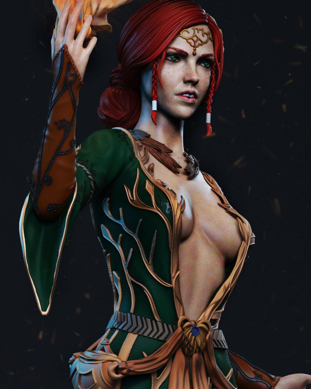 0440 Triss Merigold - Witcher - STL 3D Print Files