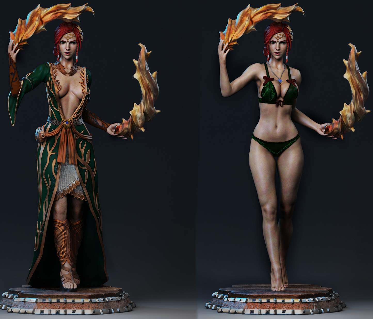 0440 Triss Merigold - Witcher - STL 3D Print Files