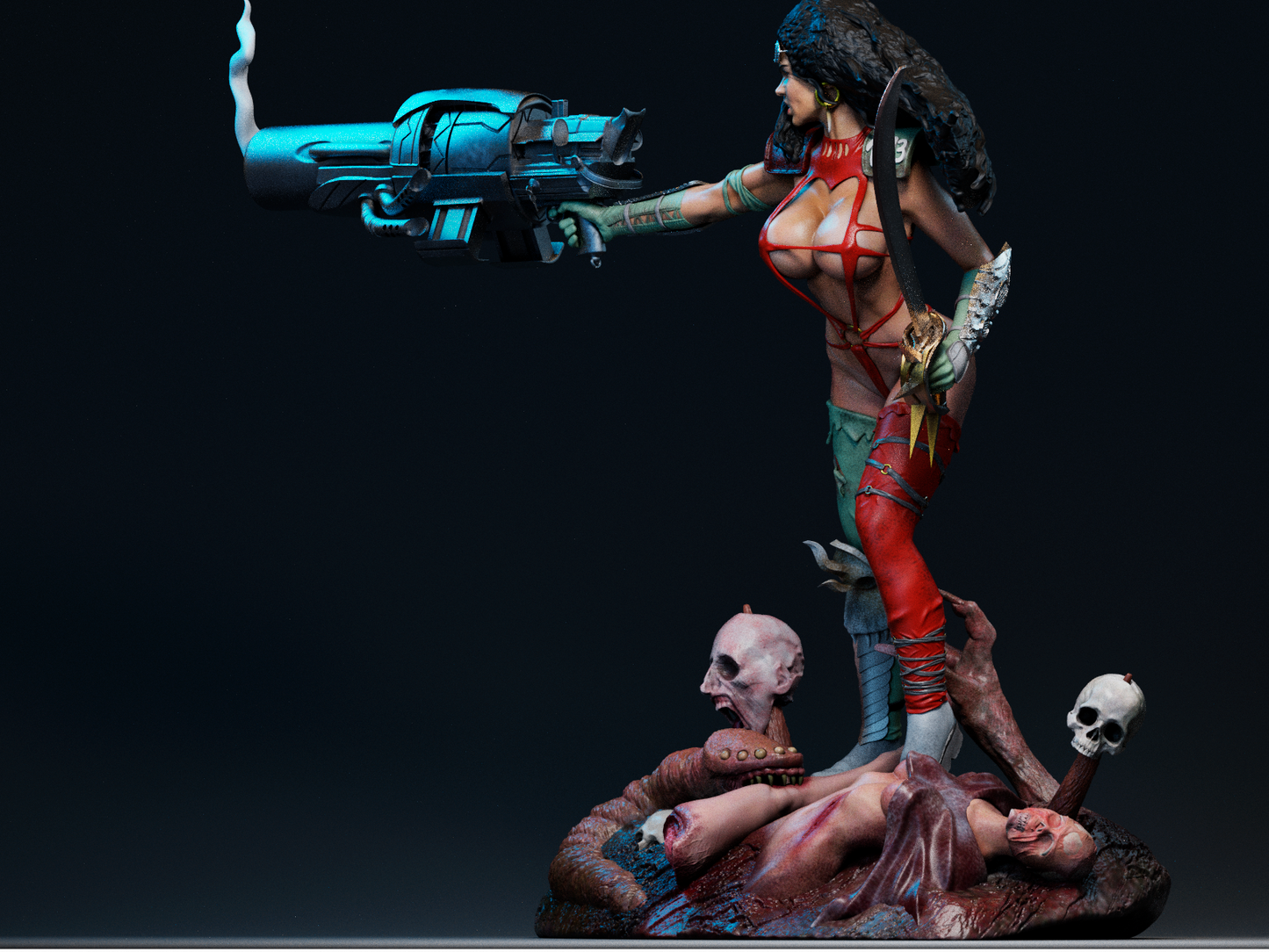 0124 Julie Strain - Heavy Metal 2000 (1503) - STL 3D Print Files