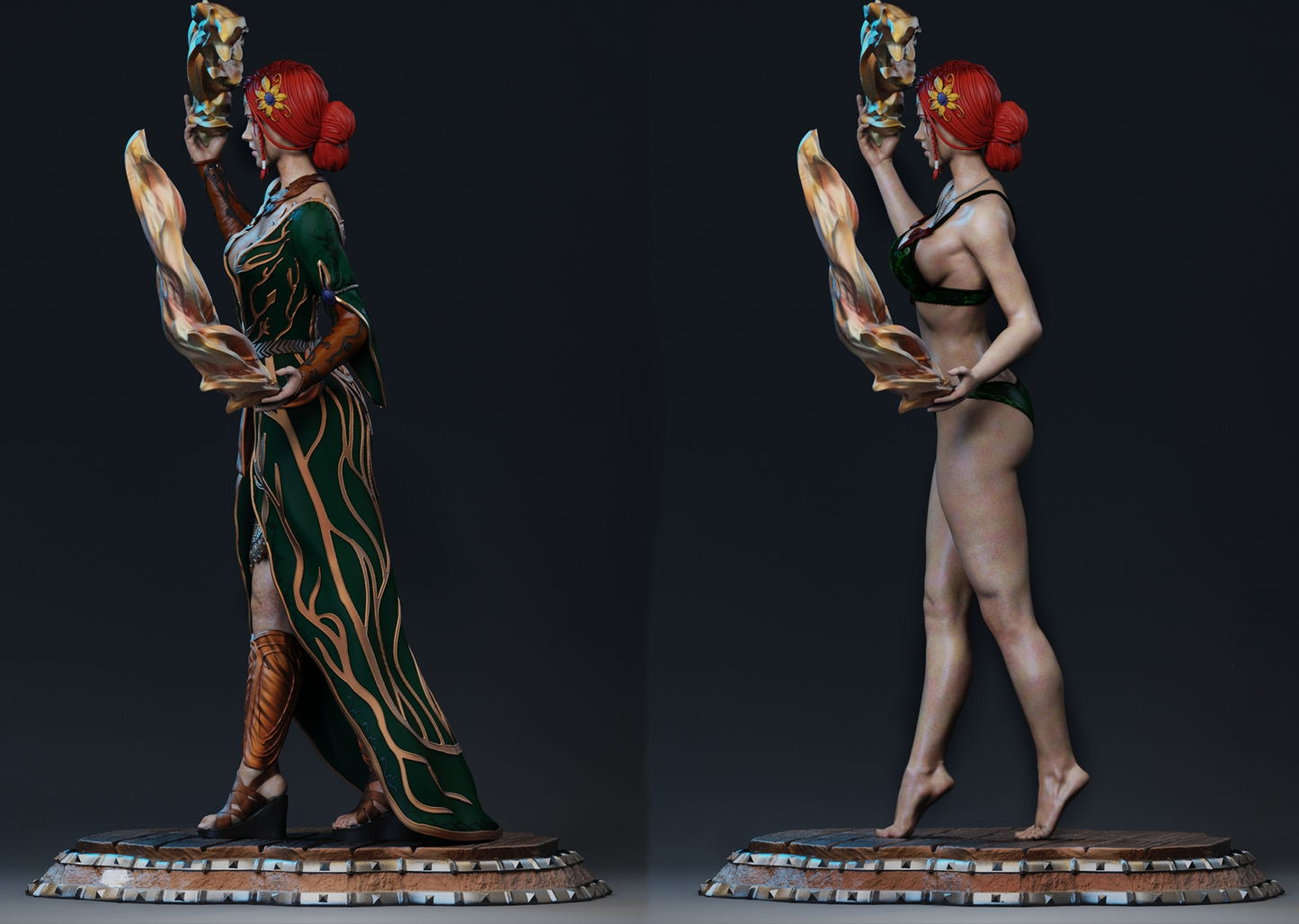 0440 Triss Merigold - Witcher - STL 3D Print Files