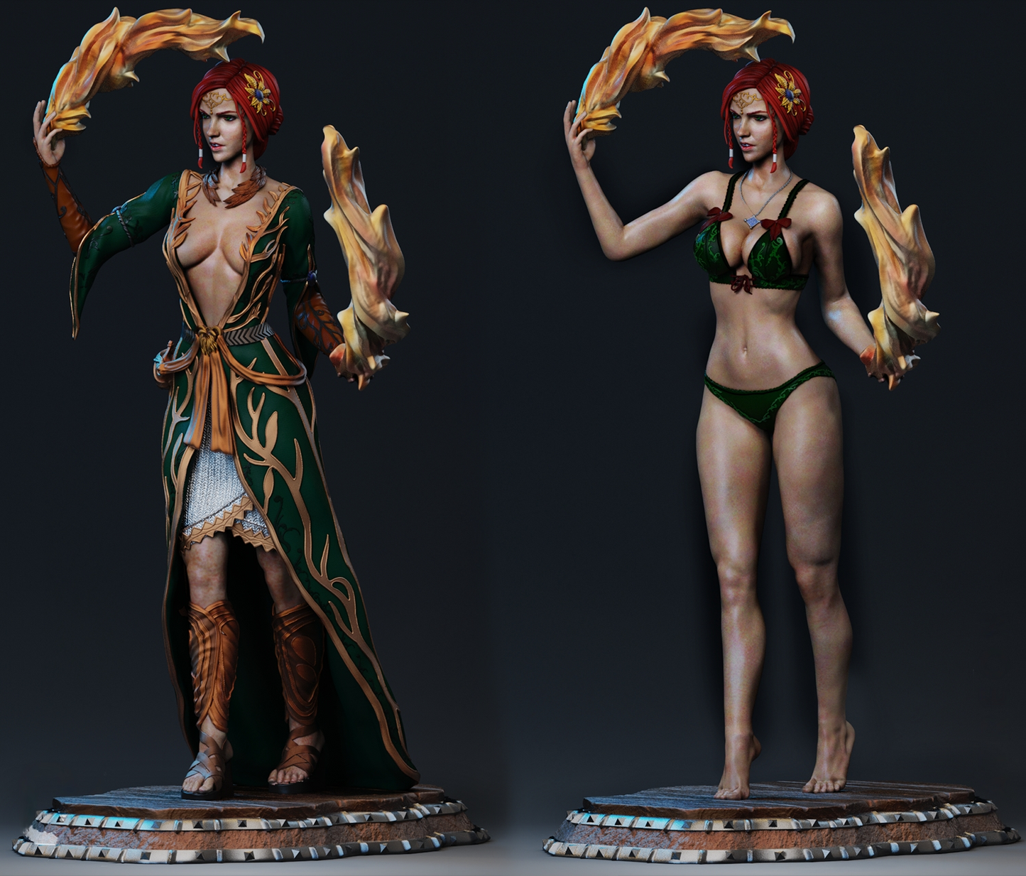 0440 Triss Merigold - Witcher - STL 3D Print Files