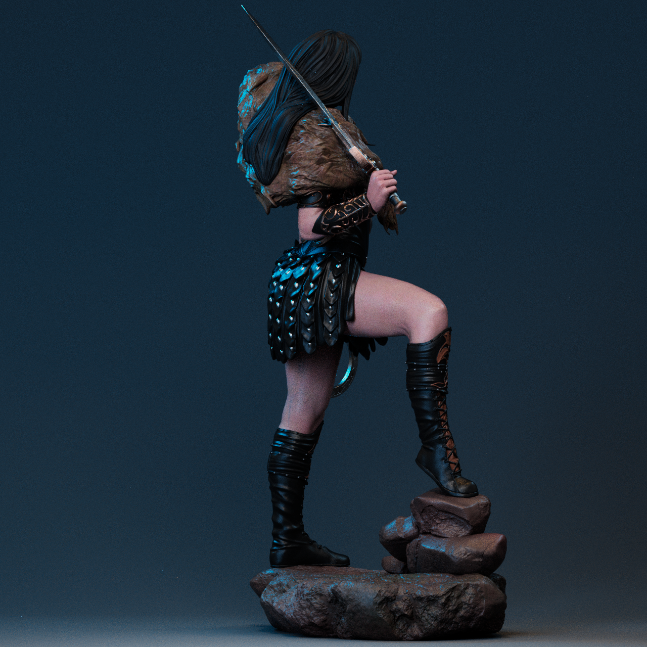 0137 Xena - Warrior Princess - STL 3D Print Files