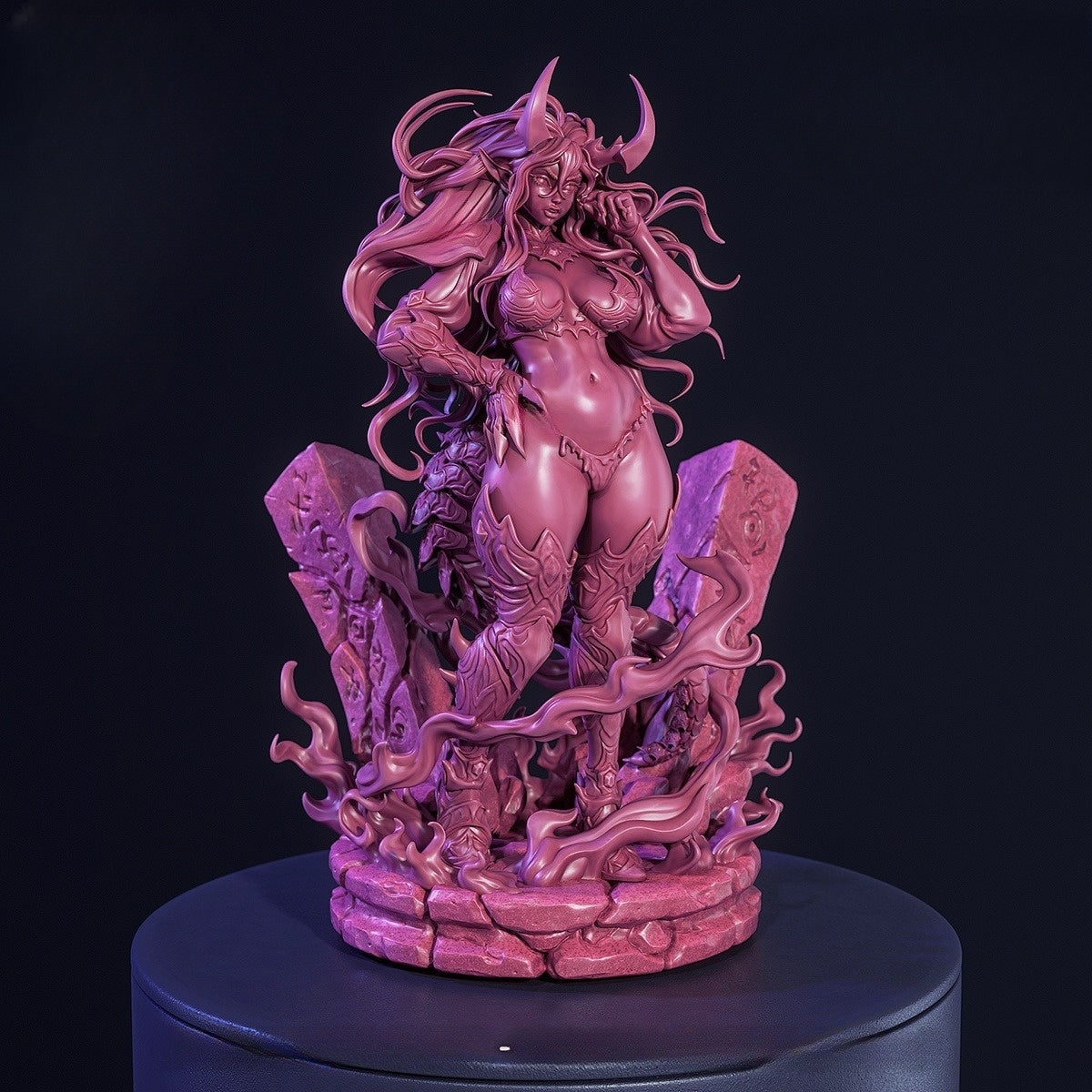 1251 Pyra the Fire Elemental - STL 3D Print File