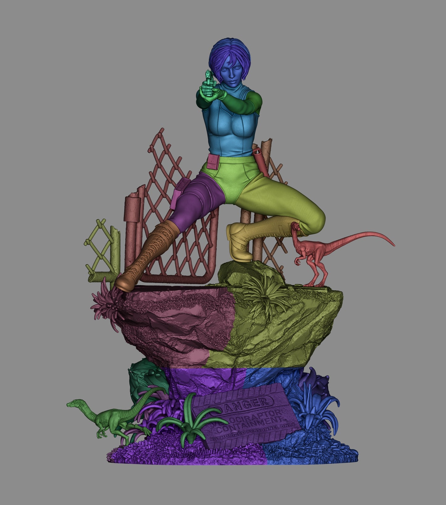1632 Regina_Dino Crisis - STL 3D Print Files