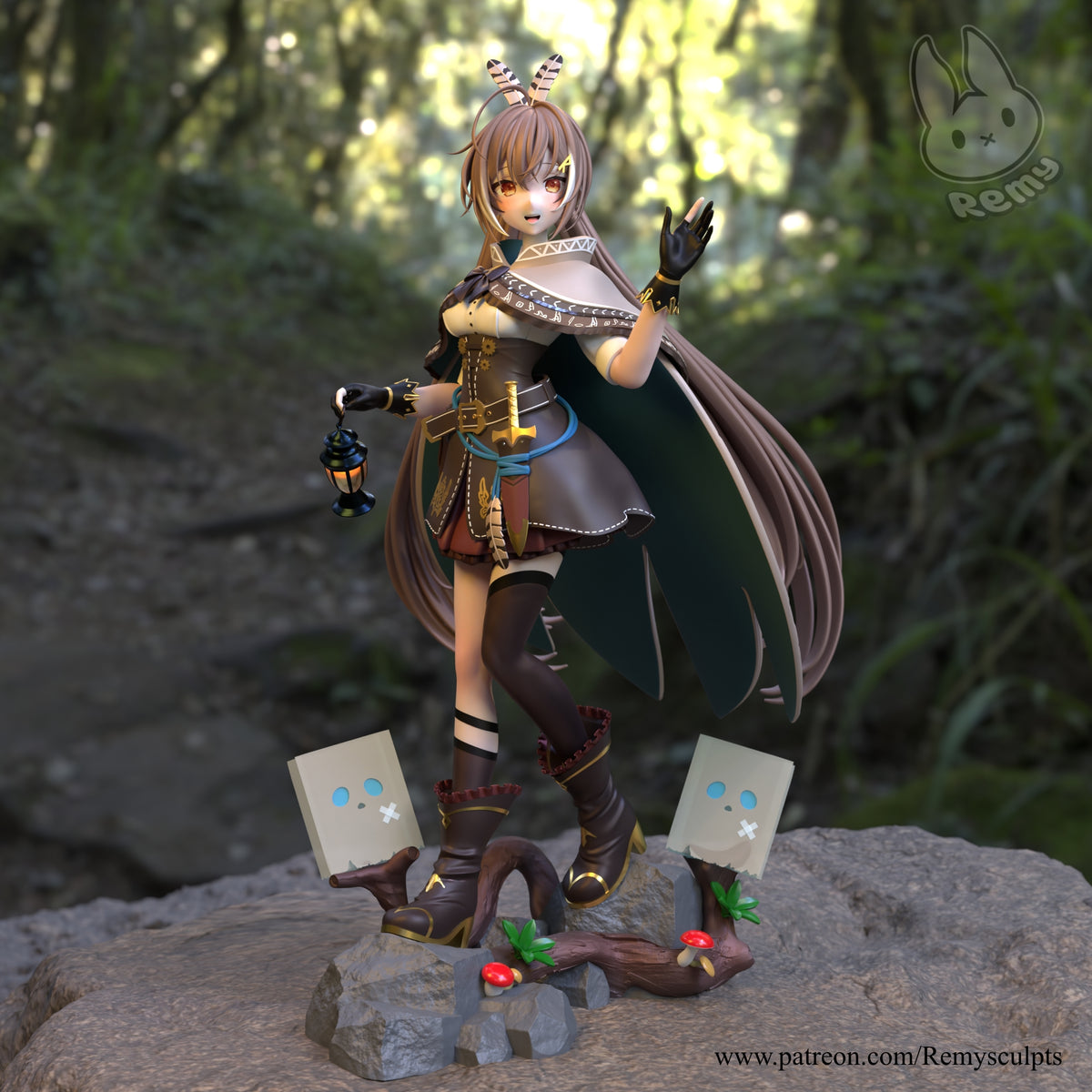 2184 VTuber Nanashi Mumei - STL 3D Print Files