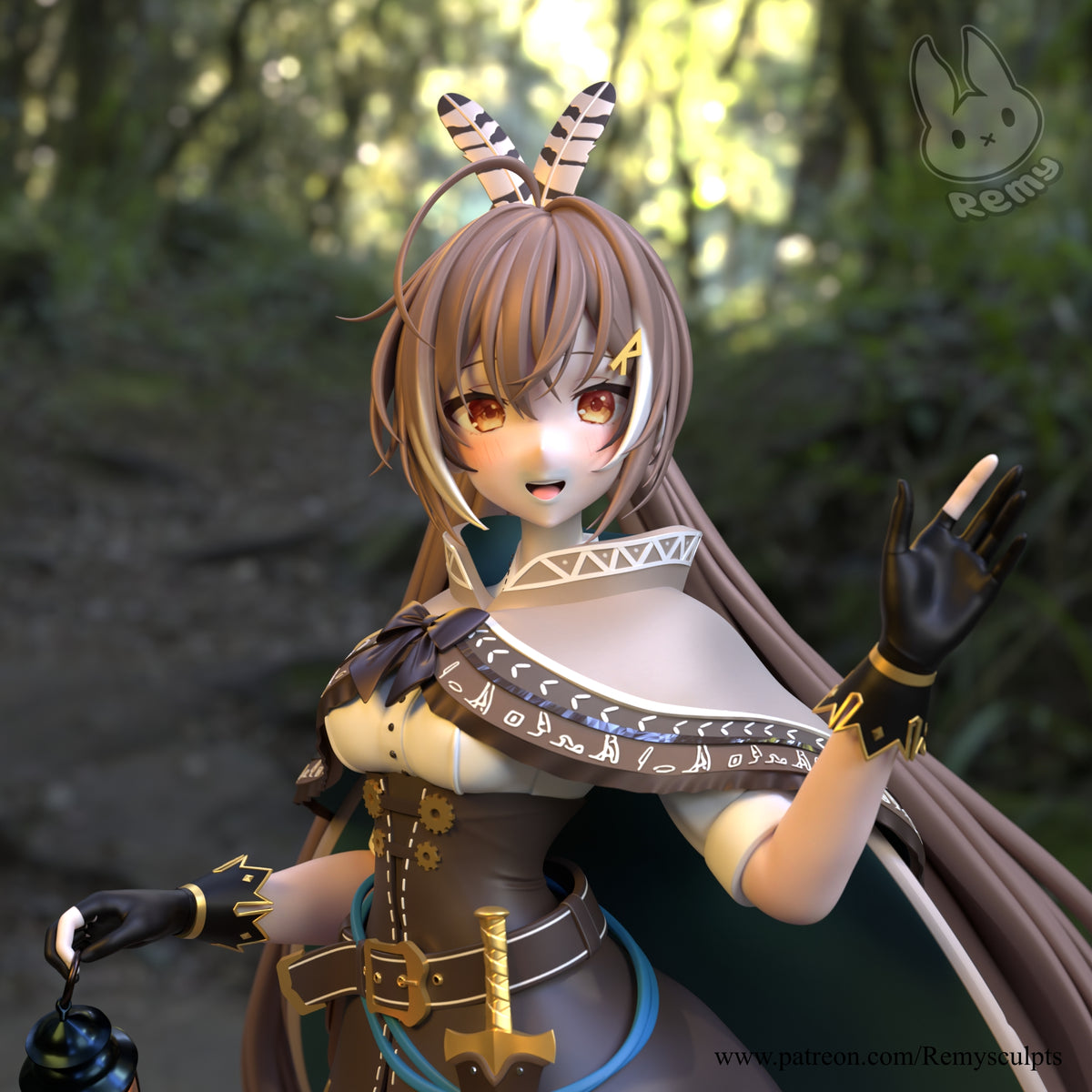 2184 VTuber Nanashi Mumei - STL 3D Print Files