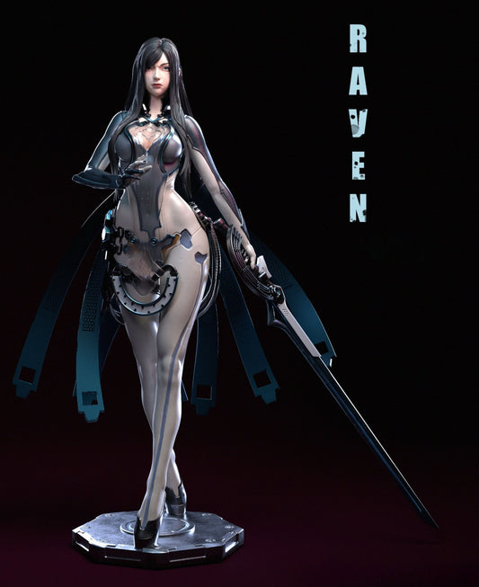 0639 Raven - Stellar Blade (4036) - STL 3D Print Files