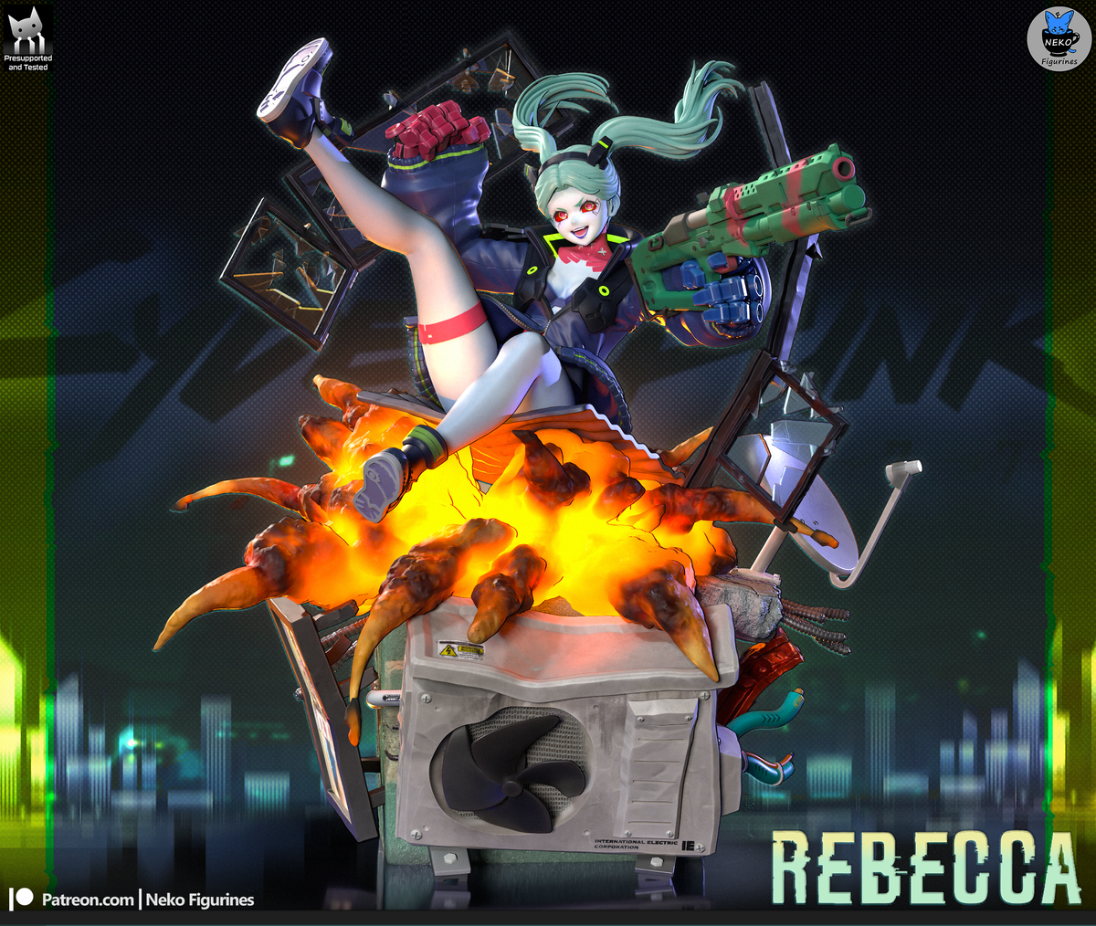 2127 Rebecca_Cyberpunk Edgerunners - STL 3D Print Files