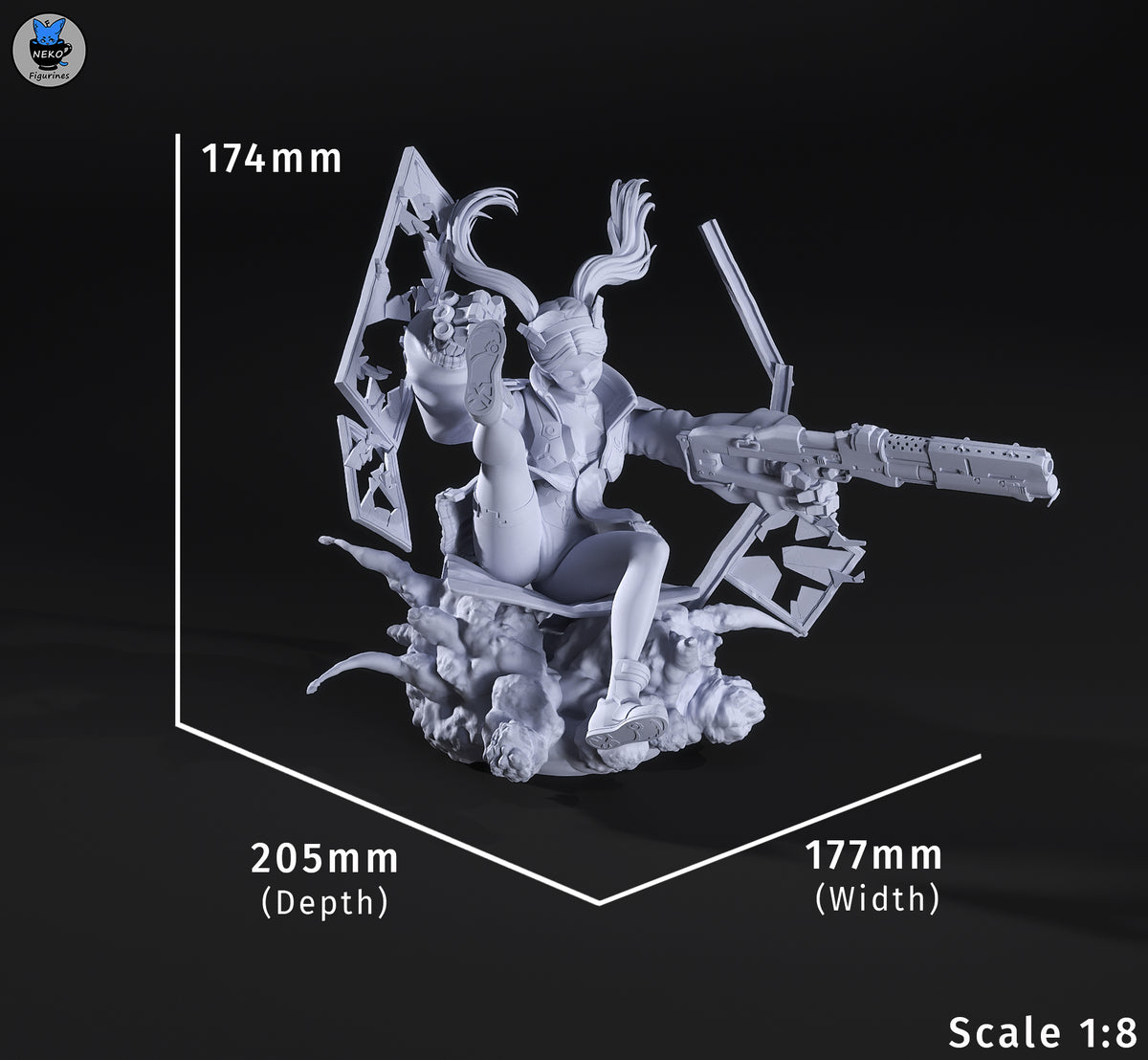 2127 Rebecca_Cyberpunk Edgerunners - STL 3D Print Files
