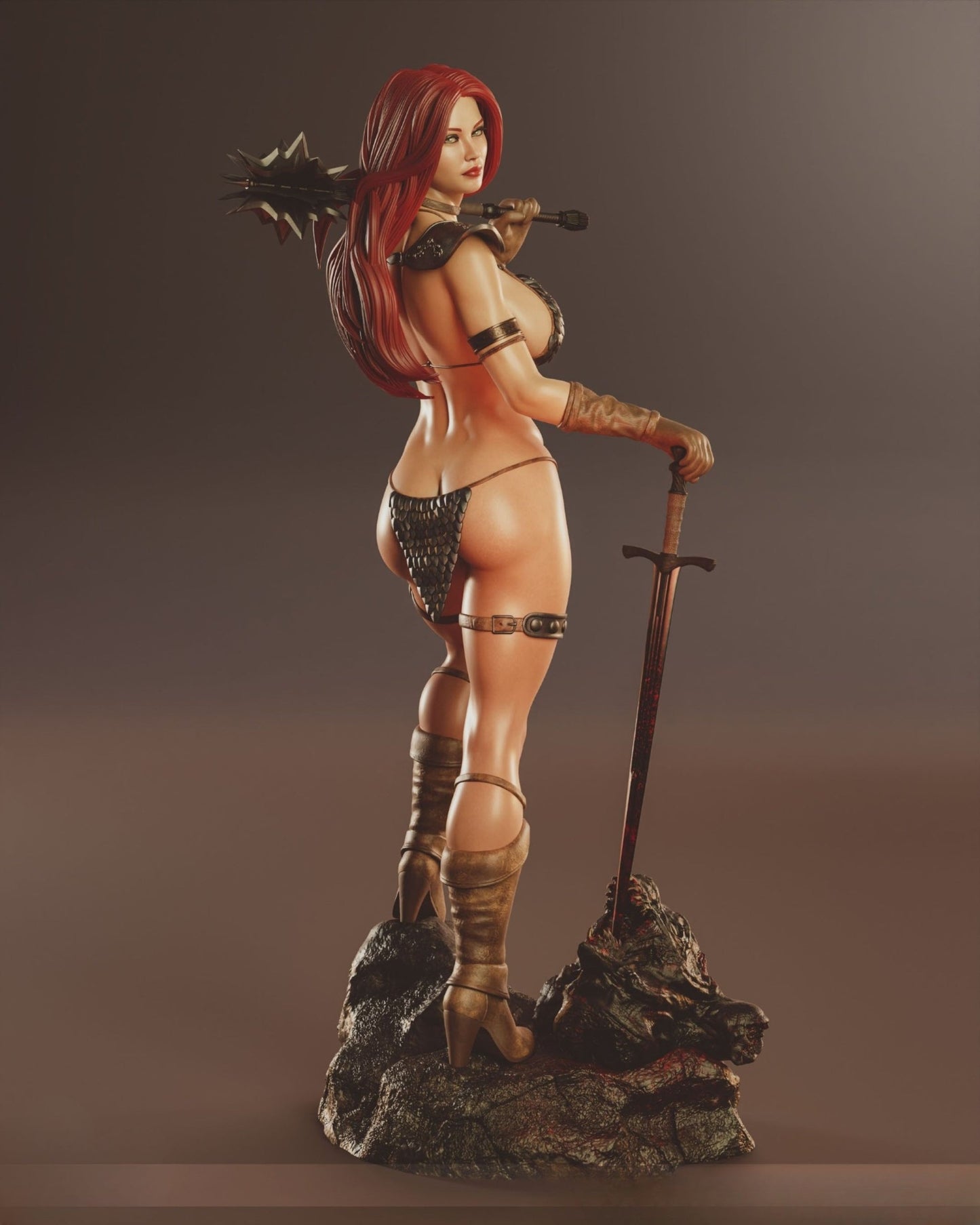1090 Red Sonja NSFW - Marvel Comics (4232) - STL 3D Print Files