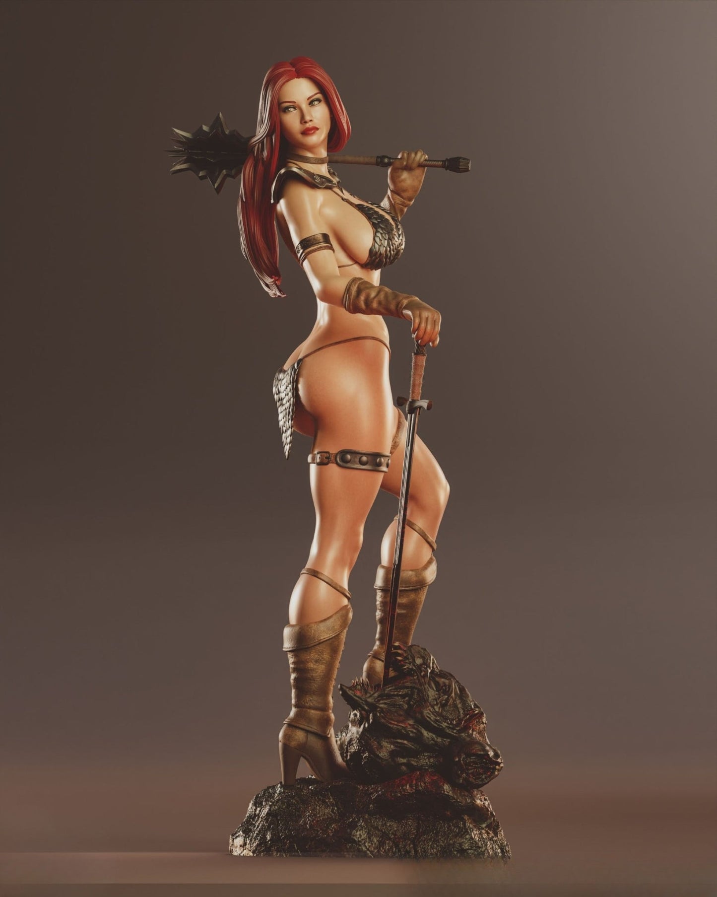 1090 Red Sonja NSFW - Marvel Comics (4232) - STL 3D Print Files