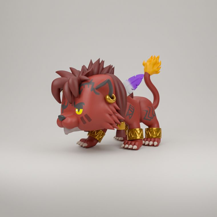 0130 Red XIII - STL 3D Print Files