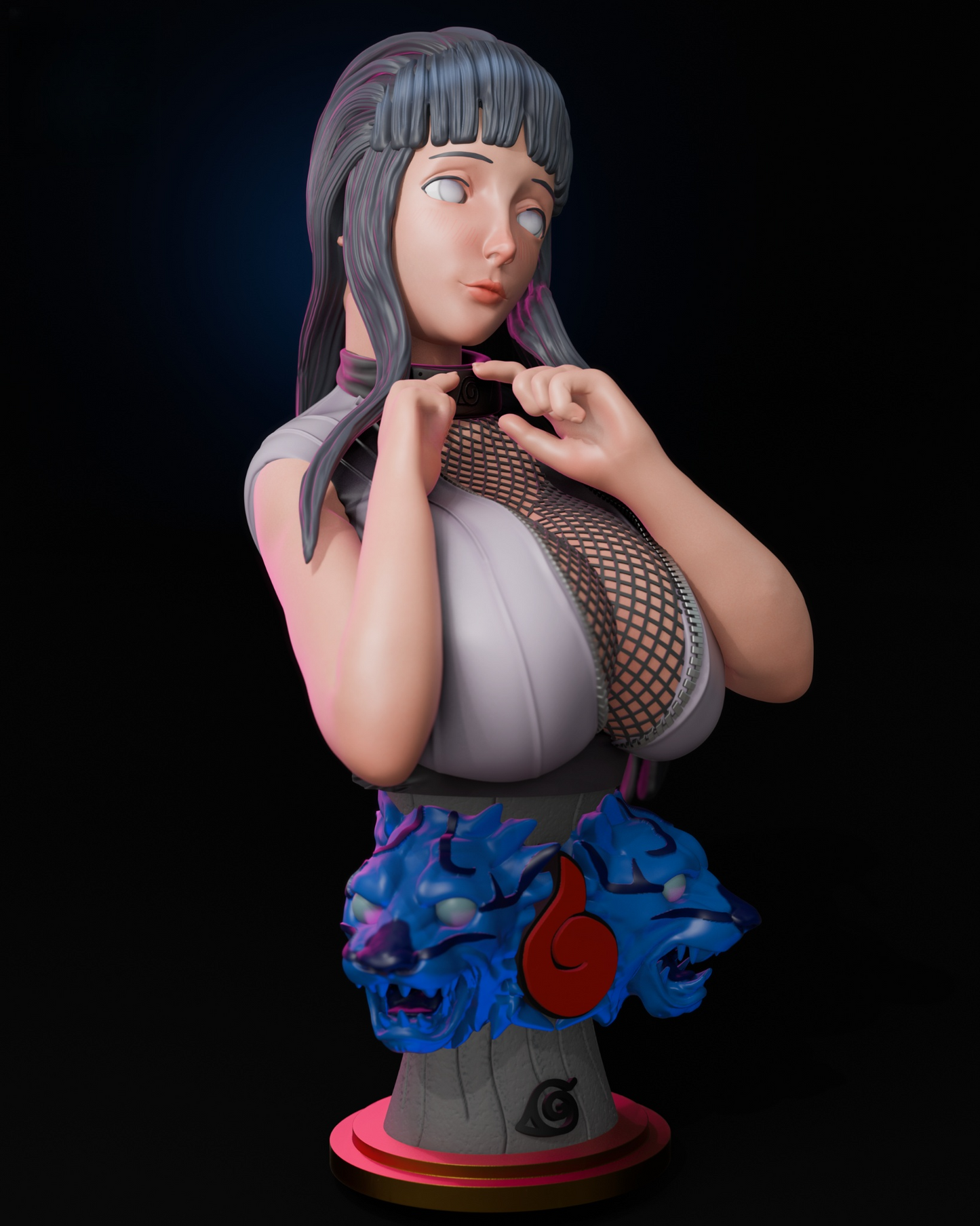 1357 Hinata Hyuuga Bust - STL 3D Print Files