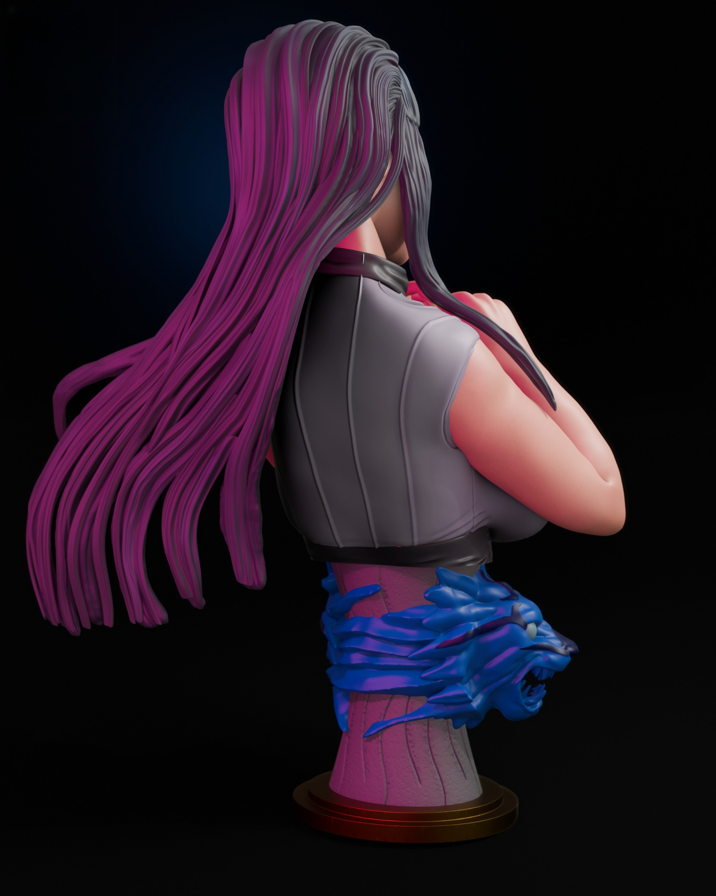1357 Hinata Hyuuga Bust - STL 3D Print Files