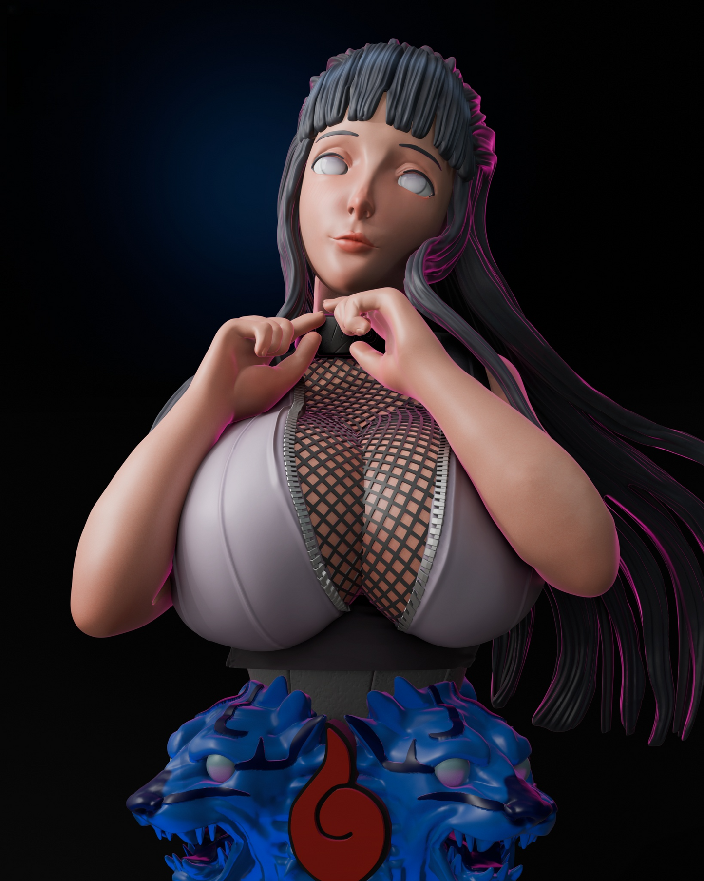 1357 Hinata Hyuuga Bust - STL 3D Print Files