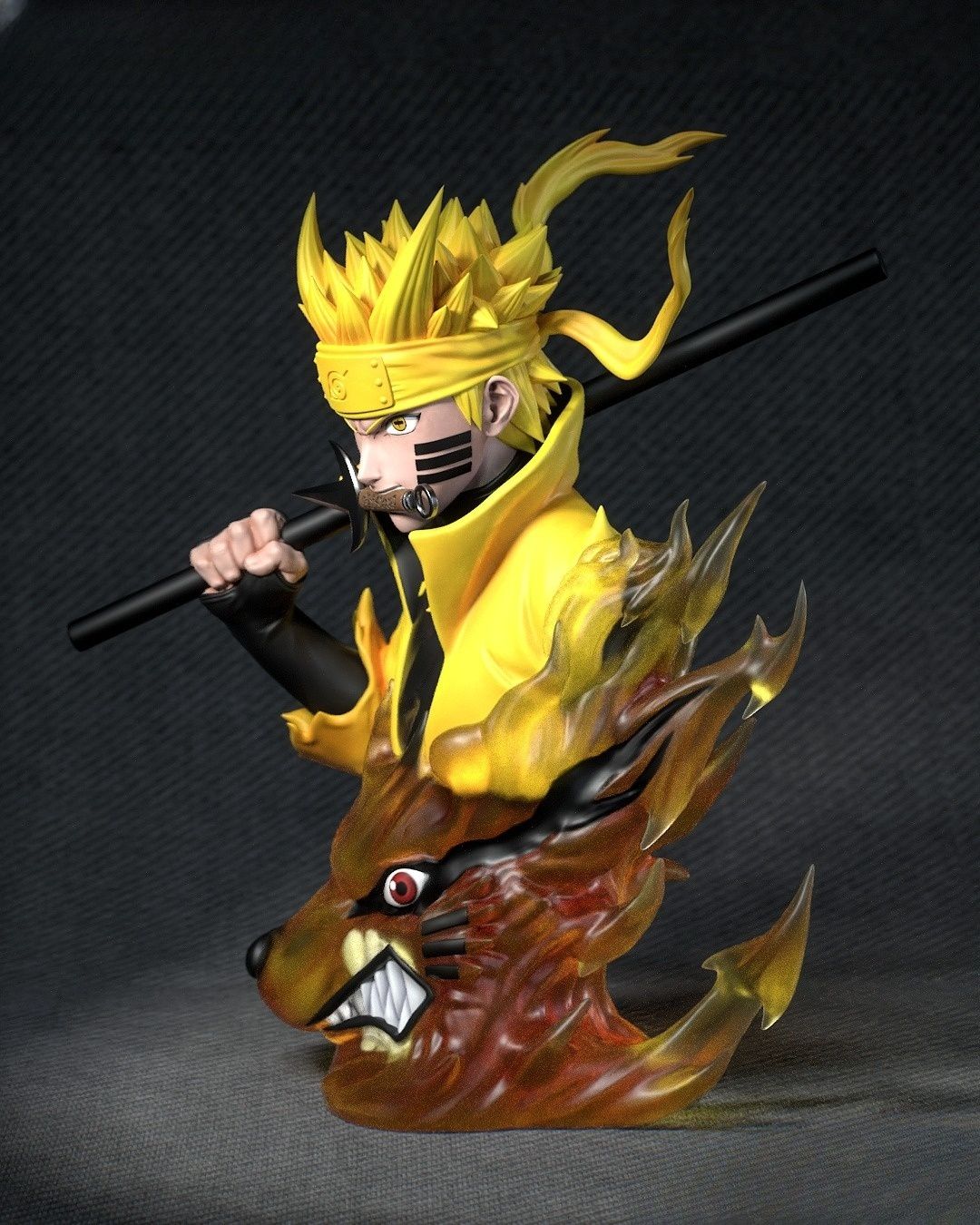 0217 Naruto Bust - STL 3D Print Files