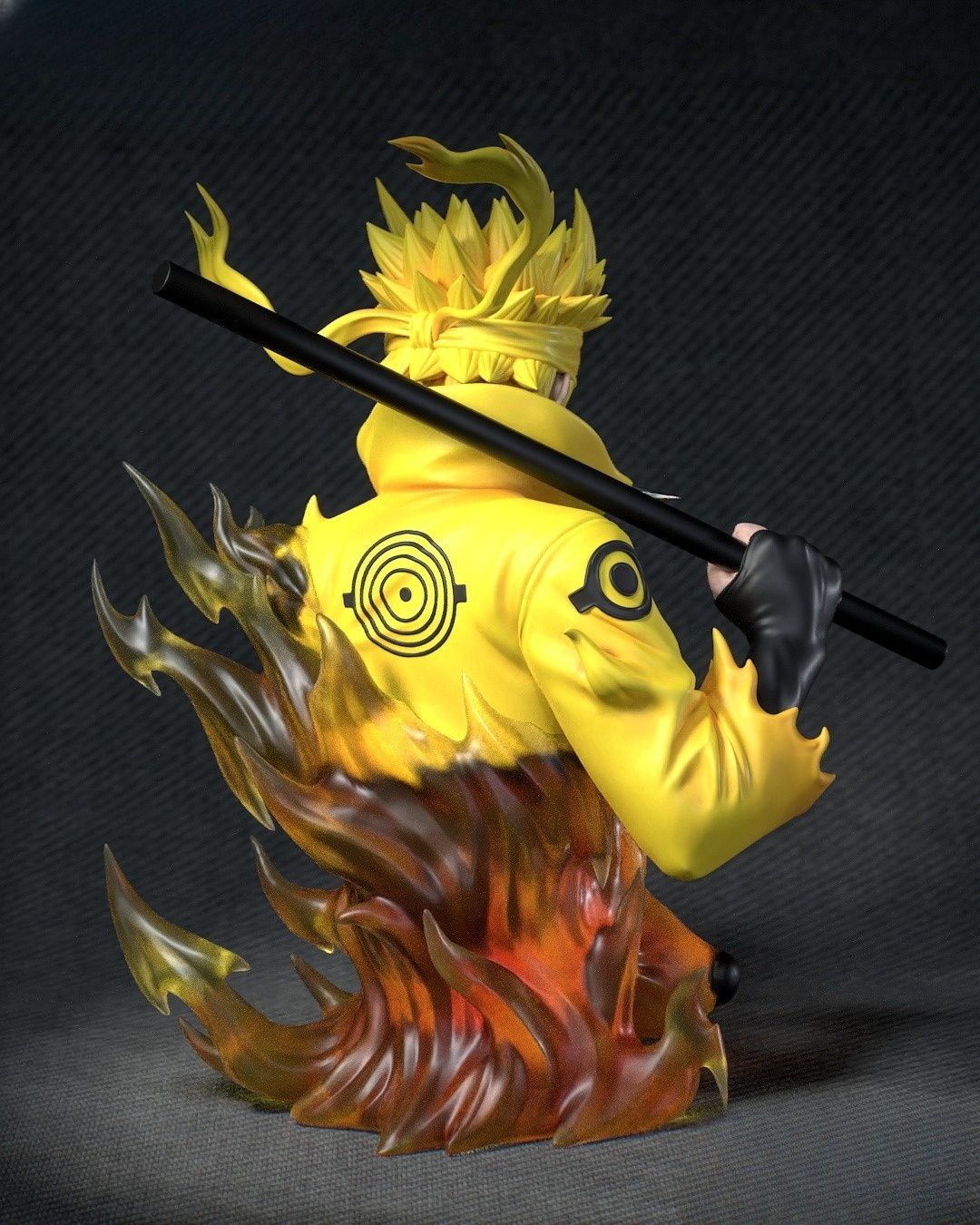 0217 Naruto Bust - STL 3D Print Files