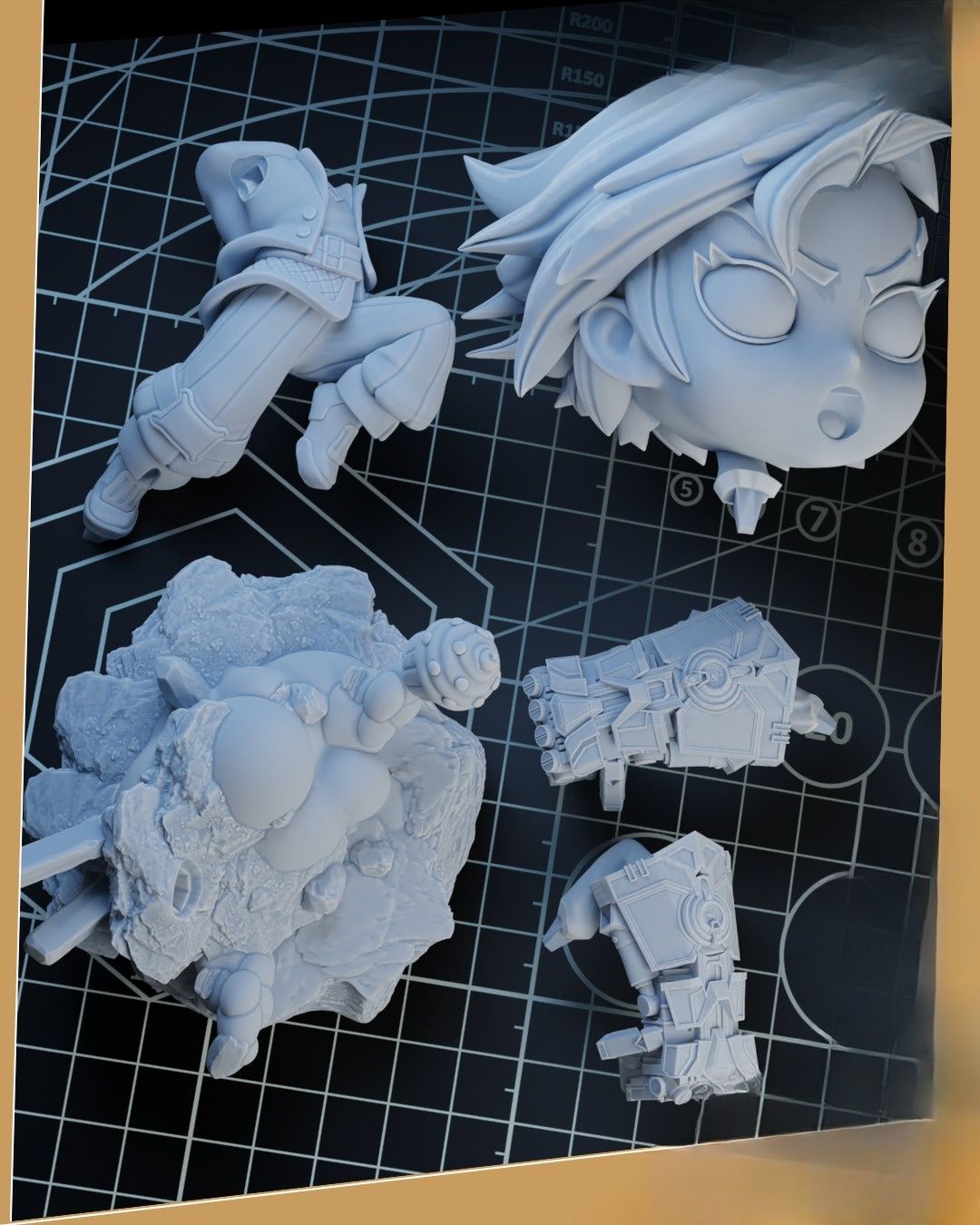 0214 Chibi Vi - STL 3D Print Files