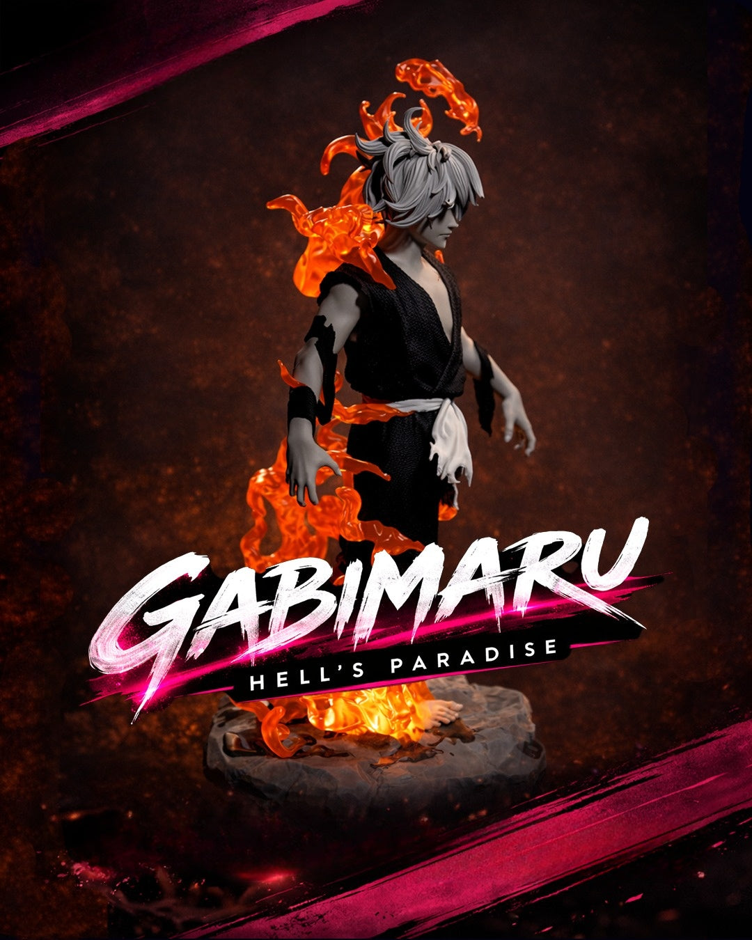 1675 Gabimaru_The Hollow - STL 3D Print Files