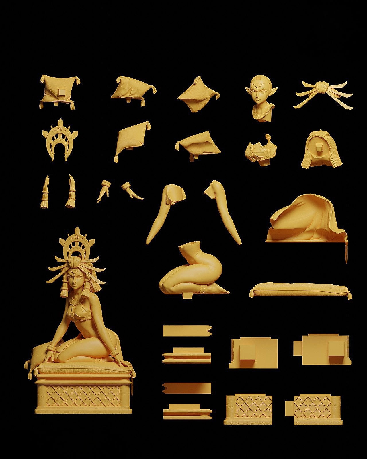 1395 Riju_The Legend of Zelda - STL 3D Print Files