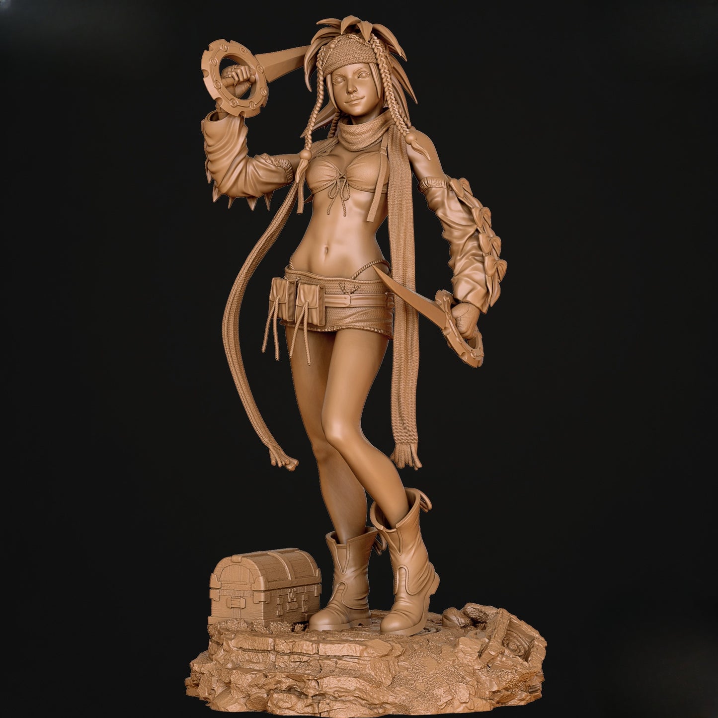 1411 Rikku_Final Fantasy X-2 - STL 3D Print Files