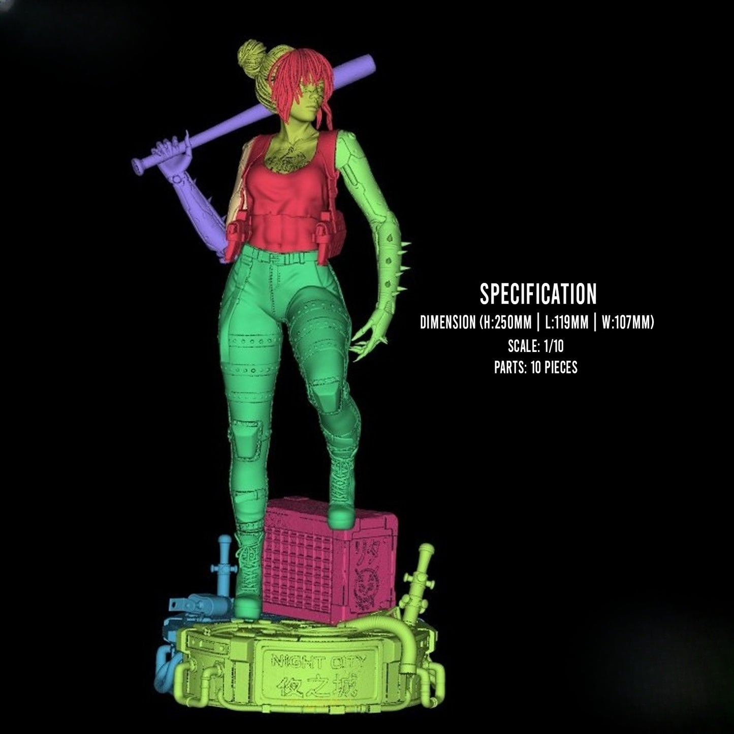 1325 Rita Wheeler_Cyberpunk 2077 - STL 3D Print Files