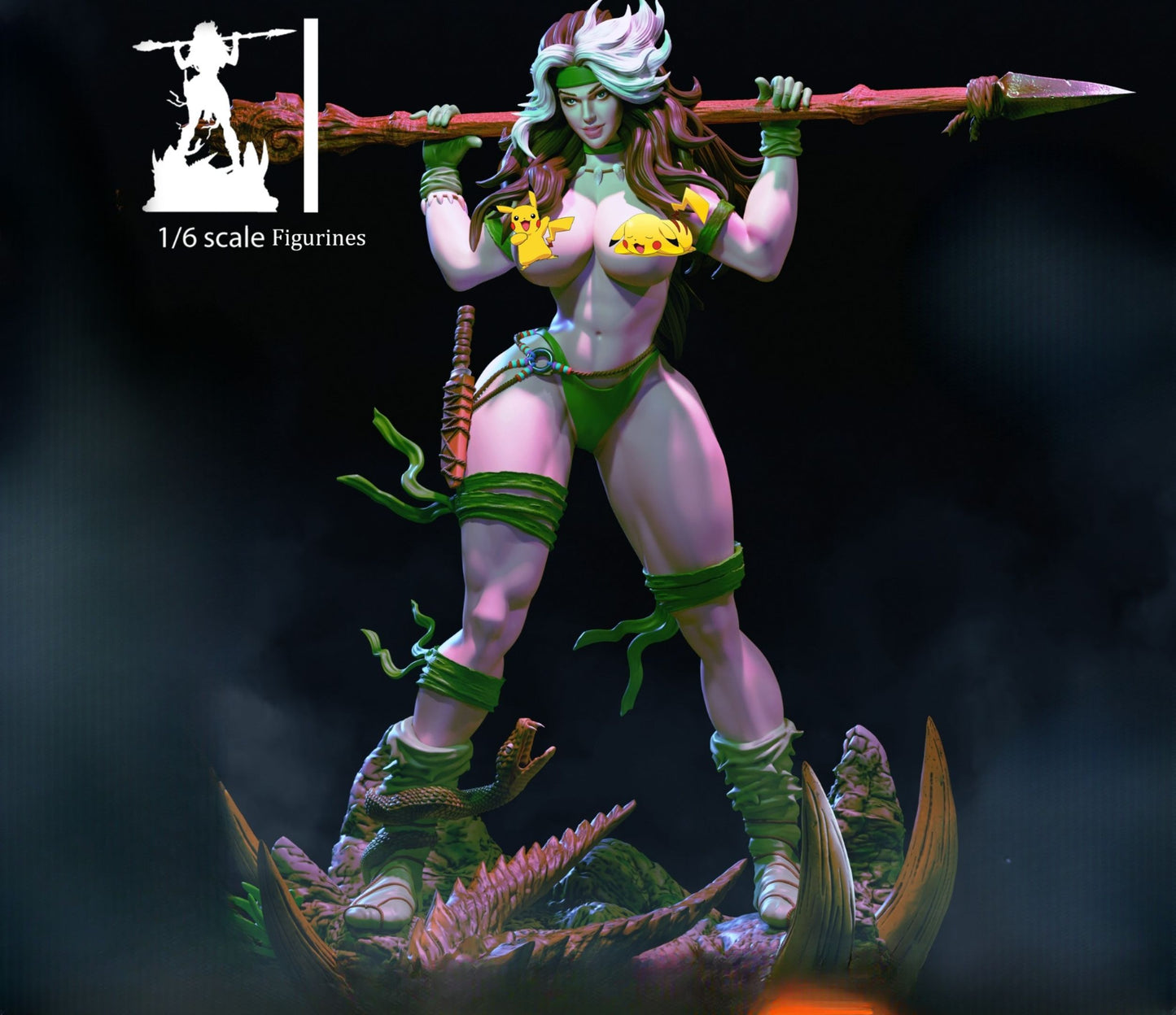 0225 Rogue the Savage Land NSFW - STL 3D Print Files