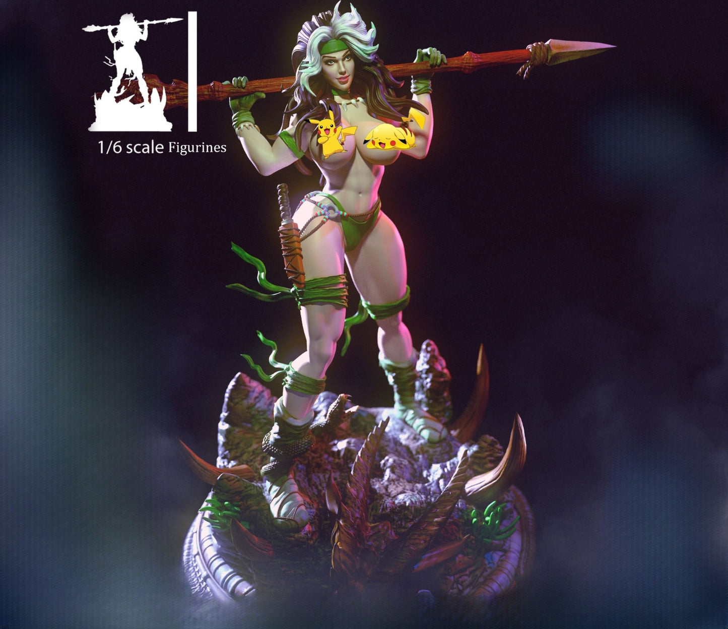 0225 Rogue the Savage Land NSFW - STL 3D Print Files