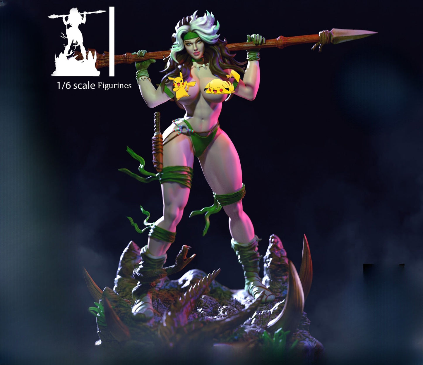 0225 Rogue the Savage Land NSFW - STL 3D Print Files