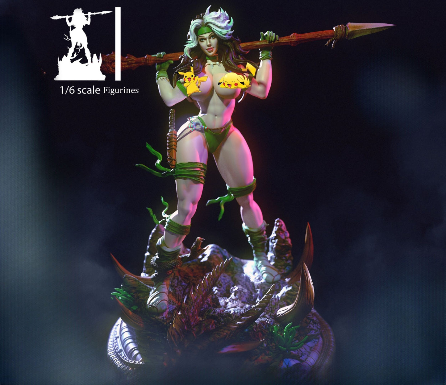 0225 Rogue the Savage Land NSFW - STL 3D Print Files