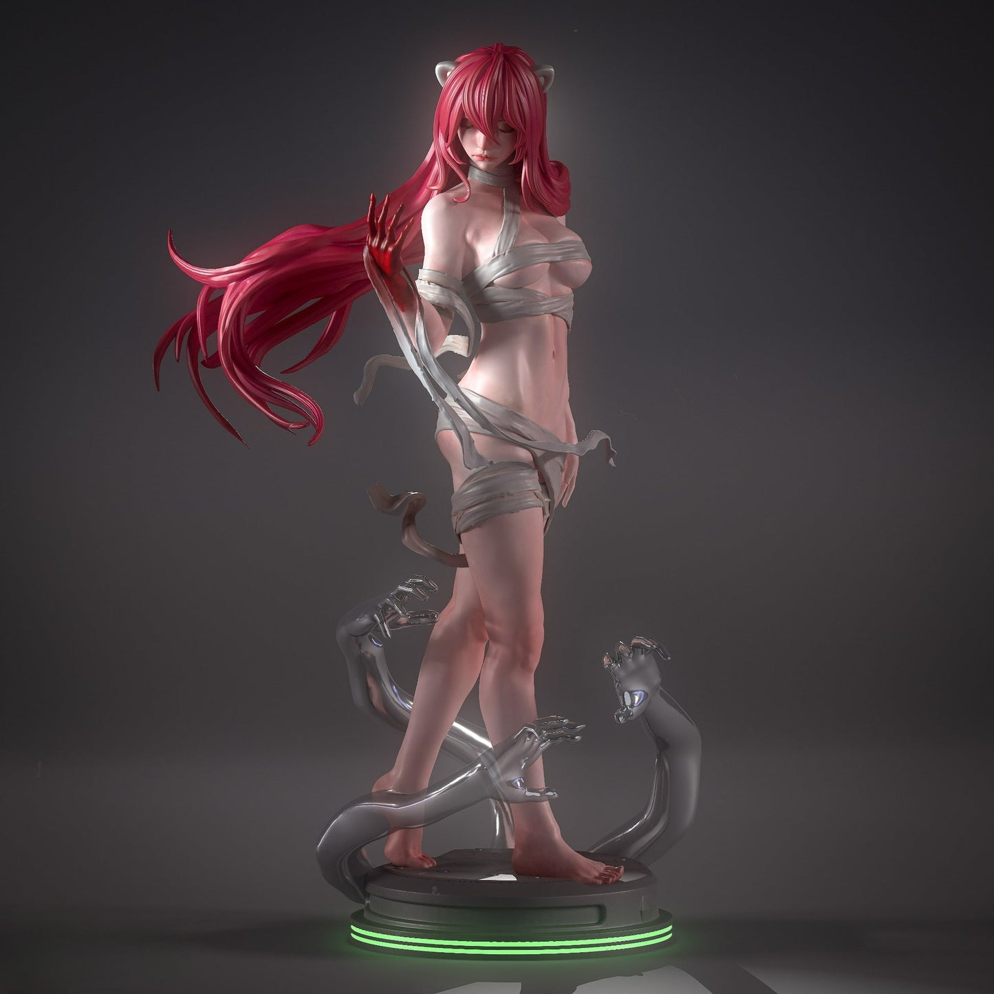 0749 Lucy Kaede NSFW - Elfen Lied (3538) - STL 3D Print Files
