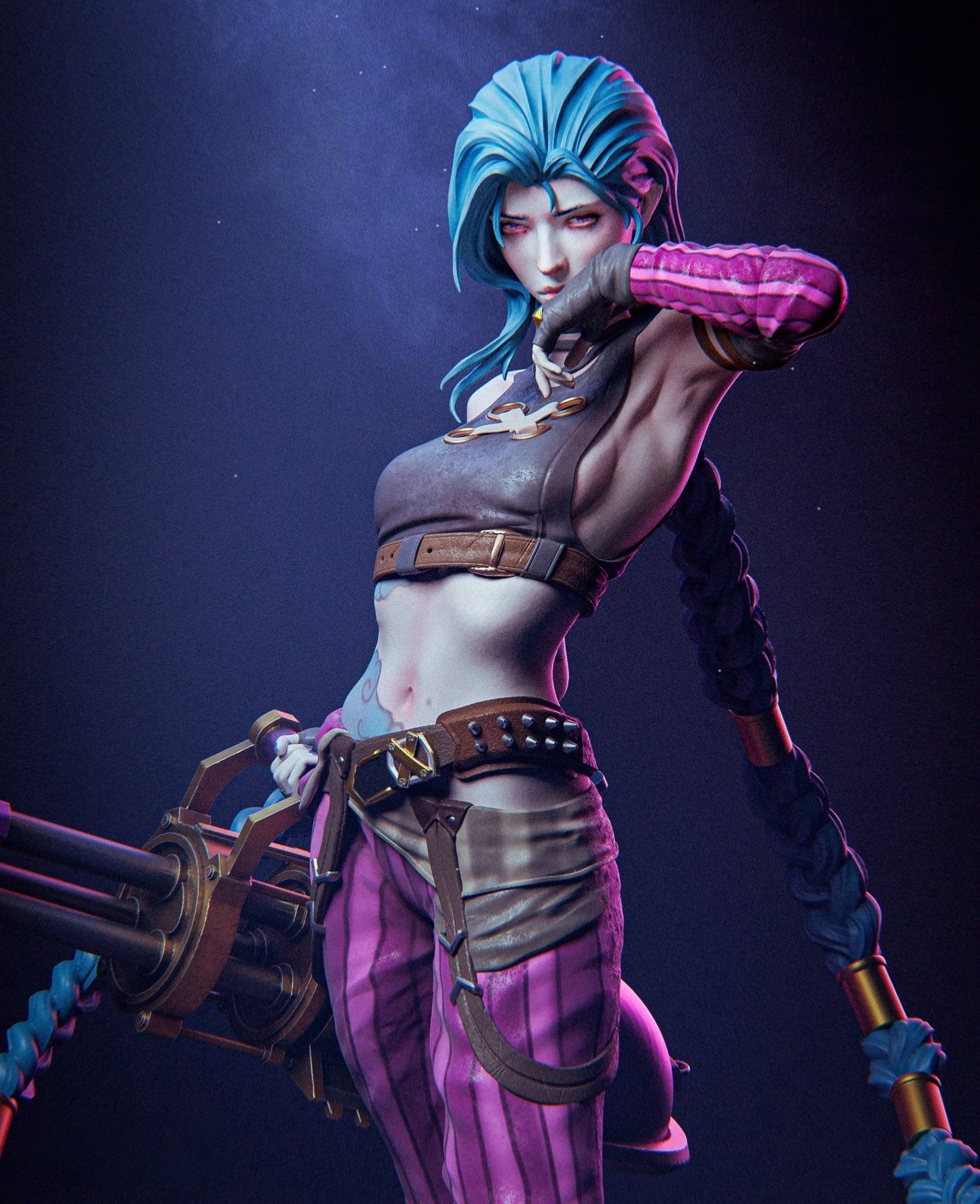0632 Jinx NSFW - League Of Legends (3273) - STL 3D Print Files