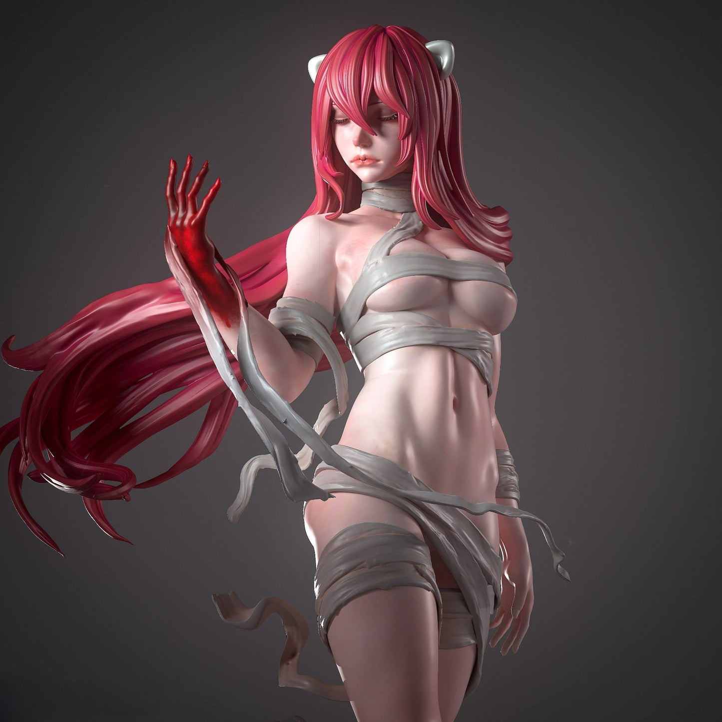 0749 Lucy Kaede NSFW - Elfen Lied (3538) - STL 3D Print Files