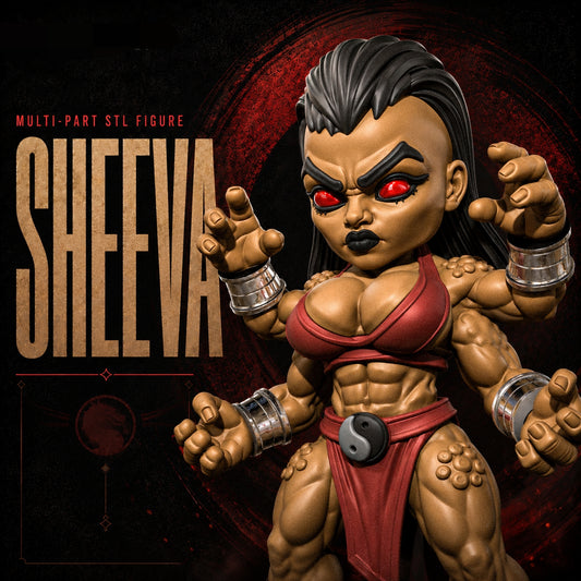 1540 Sheeva_Mortal Kombat - STL 3D Print Files