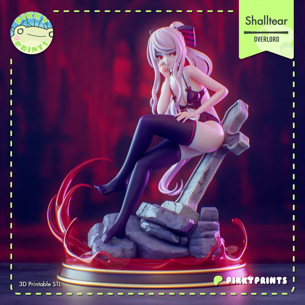 2213 Shalltear Bloodfallen_Overlord NSFW - STL 3D Print Files