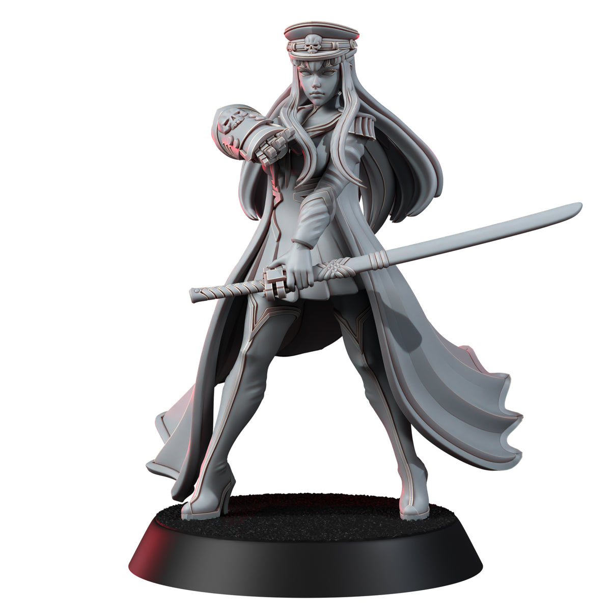 1876 Space Komissar_Space Elf_Miniatures - STL 3D Print Files