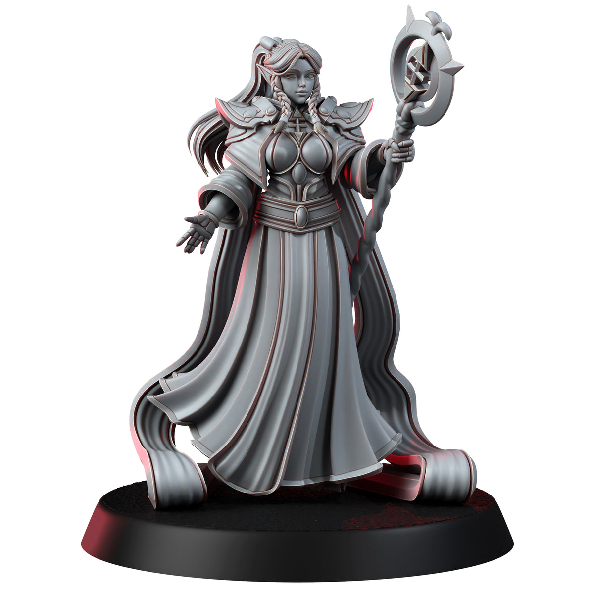 1876 Space Komissar_Space Elf_Miniatures - STL 3D Print Files