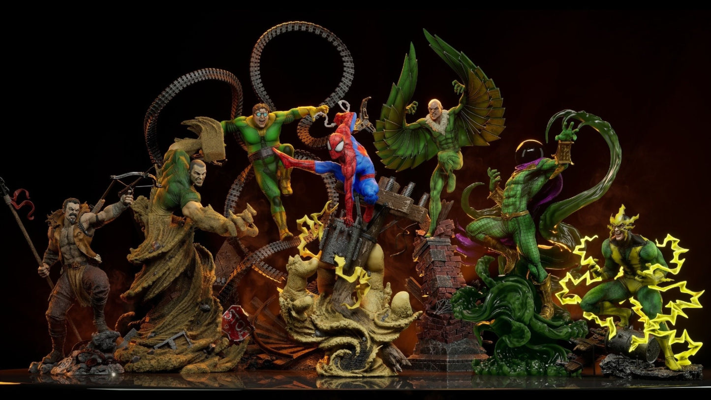 0318 Spider-Man vs Sinister Six - STL 3D Print Files