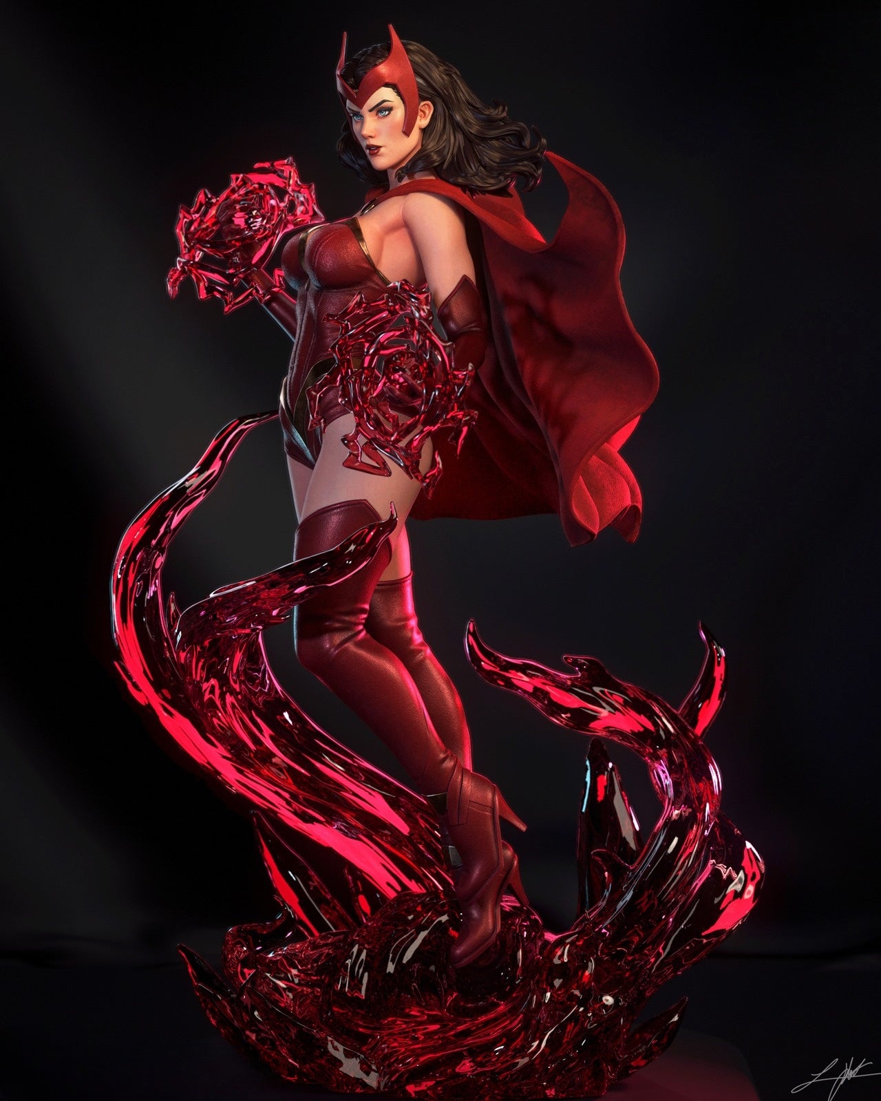 1004 Scarlet Withch_MarvelComics NSFW - STL 3D Print Files