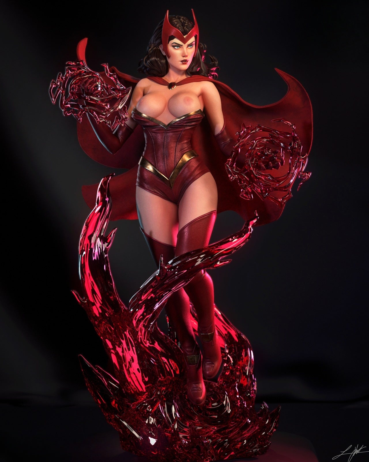 1004 Scarlet Withch_MarvelComics NSFW - STL 3D Print Files