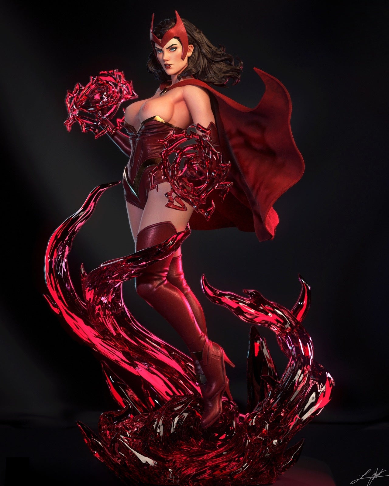 1004 Scarlet Withch_MarvelComics NSFW - STL 3D Print Files