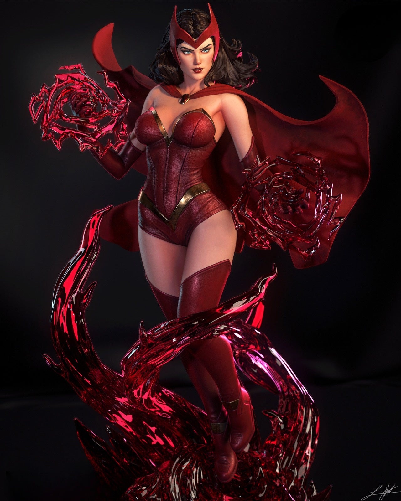 1004 Scarlet Withch_MarvelComics NSFW - STL 3D Print Files