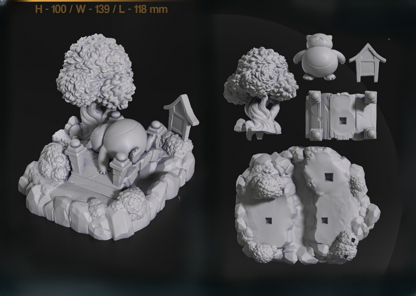 0041 Snorlax - STL 3D Print Files